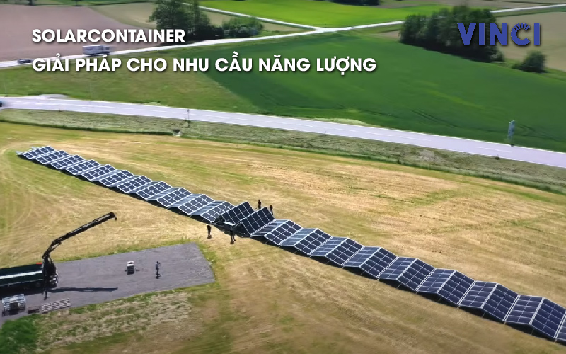 Solarcontainer; solar; điện mặt trời; dien mat troi; vinci; vinci power; vinci solar; dien mat troi ap mai; dien mat troi mai nha;